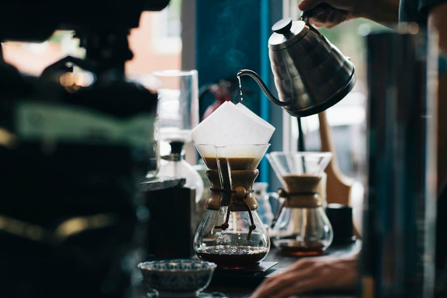 Coffee at a quiet table for an unhurried conversation